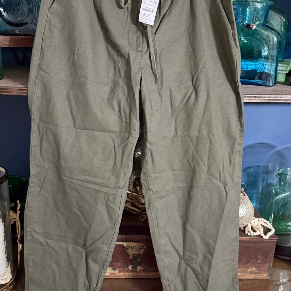 J. Crew Factory Women's Cropped Pants in Olive